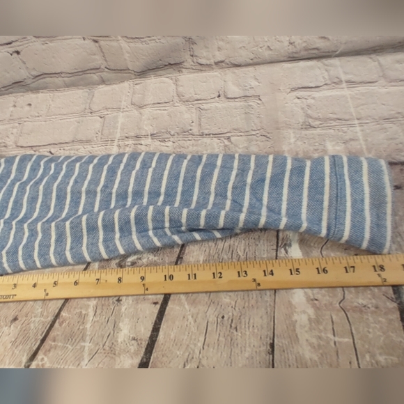 The Nutter by Chubbies Tunic Pullover Striped Tunic Nautical Shirt Blue White M - Picture 8 of 13